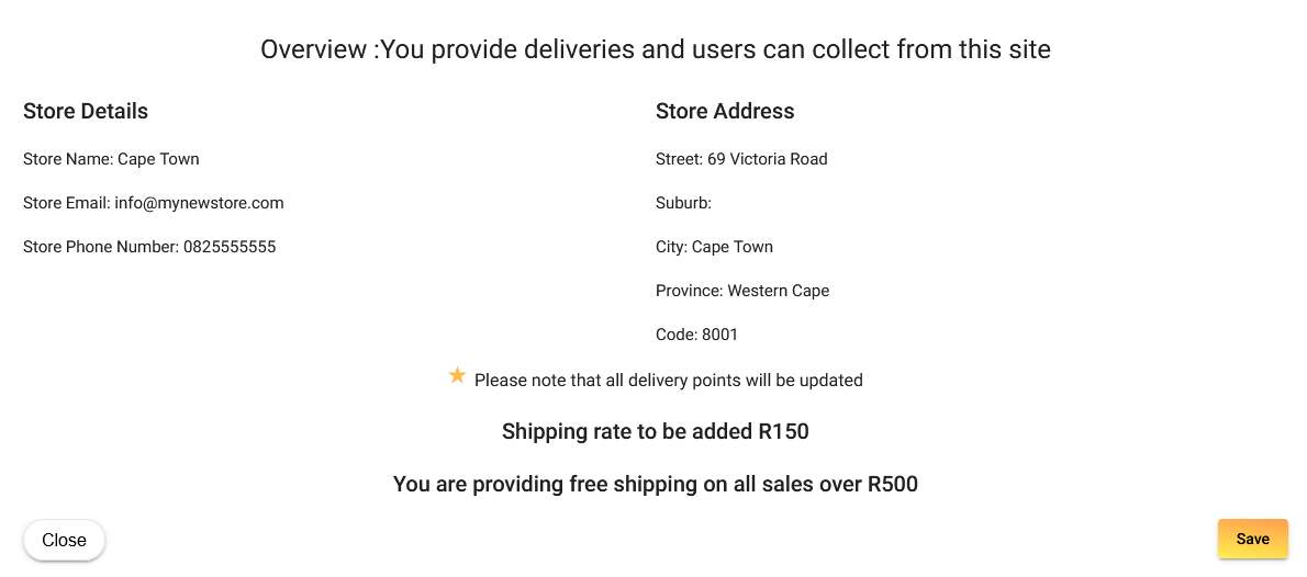 alternate shipping options for an eCommerce store